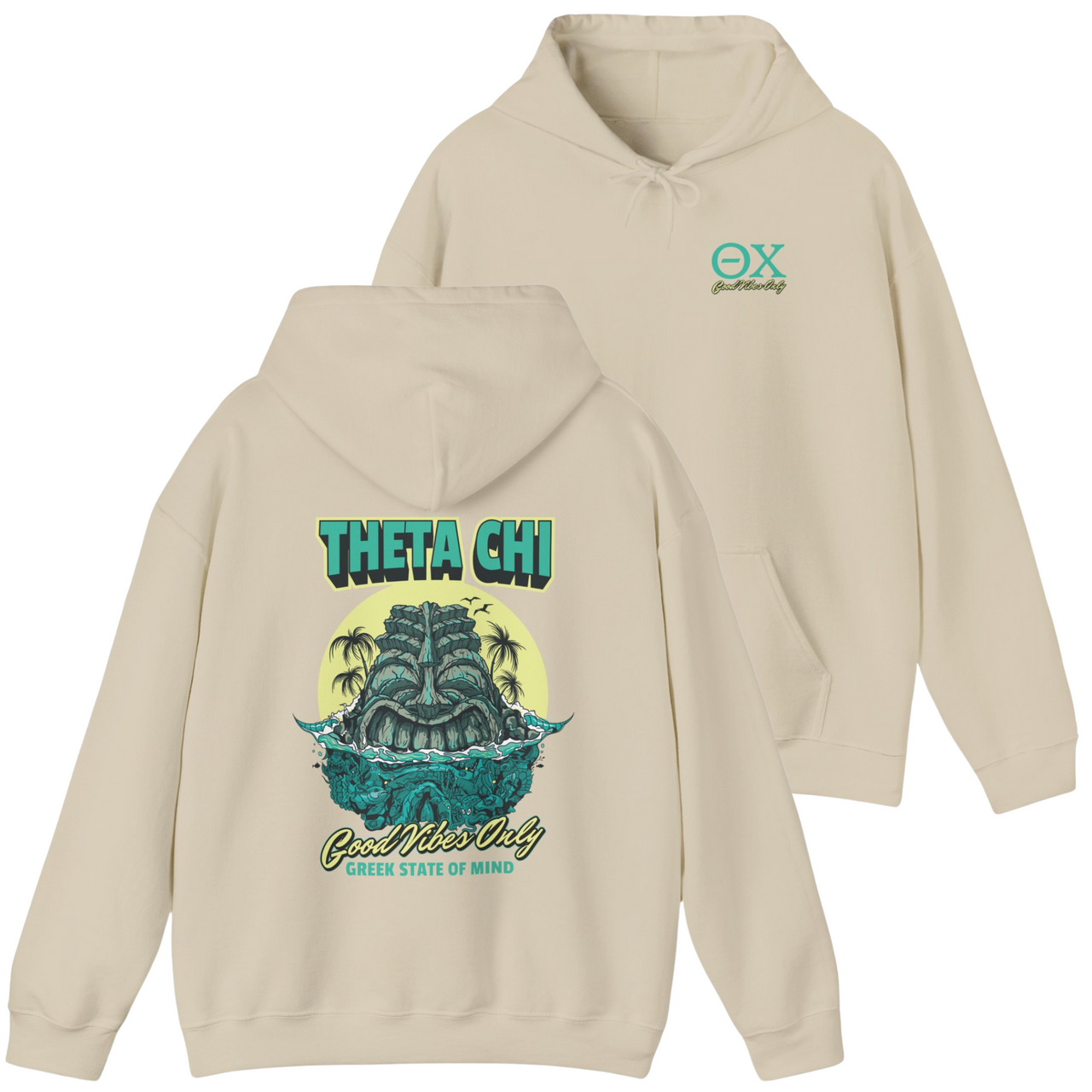 Theta Chi Graphic Hoodie | Good Vibes Only