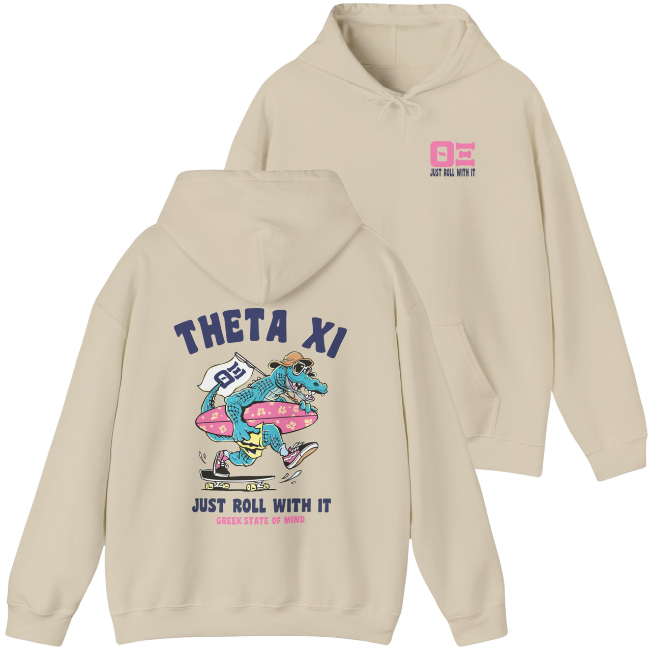 Theta Xi Graphic Hoodie | Alligator Skater