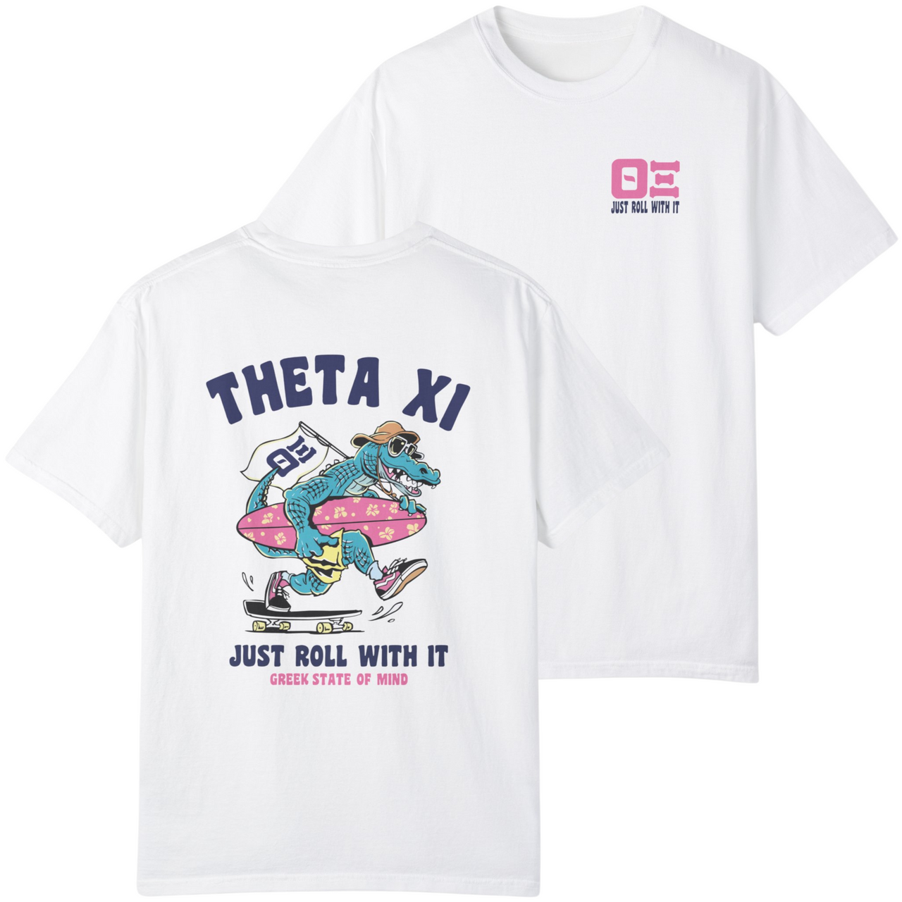 Theta Xi Graphic T-Shirt | Alligator Skater