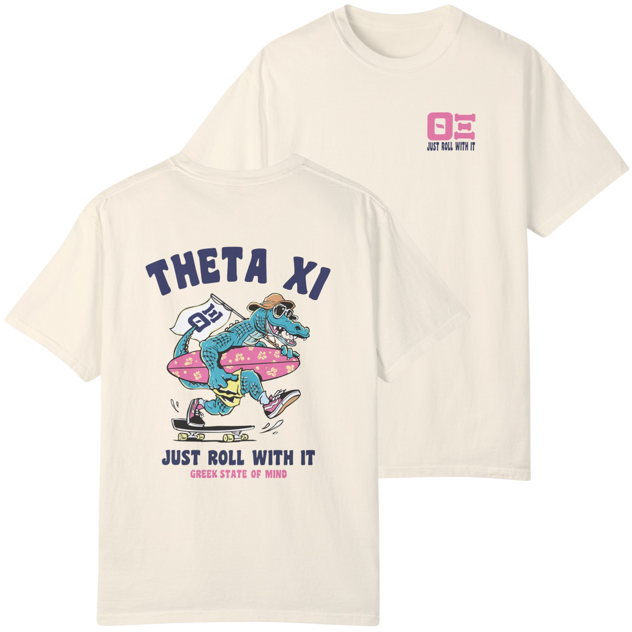 Theta Xi Graphic T-Shirt | Alligator Skater