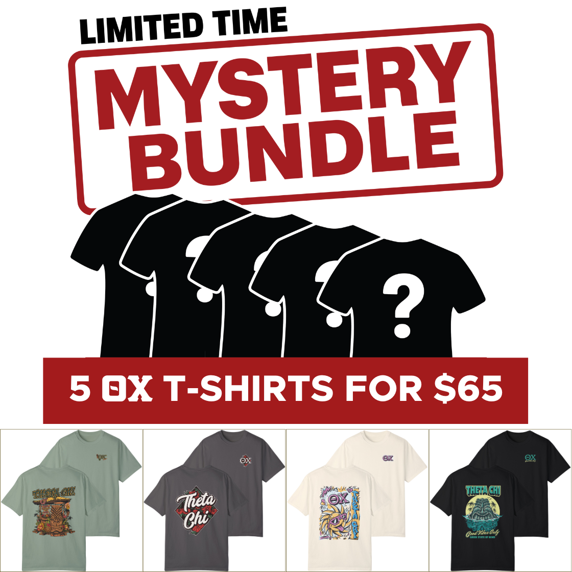 Theta Chi Mystery Bundle – 5 Surprise Items for $65