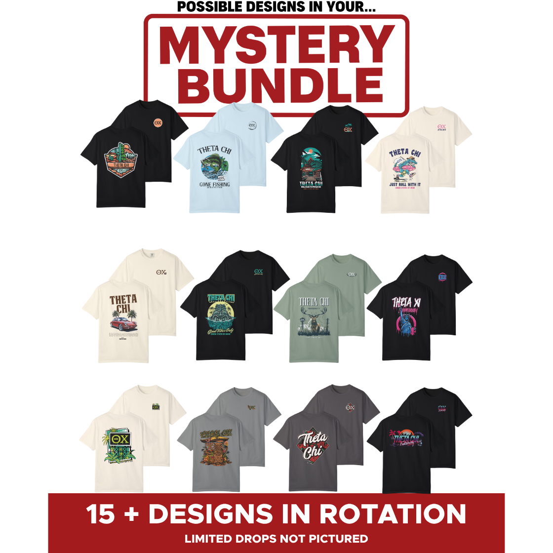 Theta Chi Mystery Bundle – 5 Surprise Items for $65