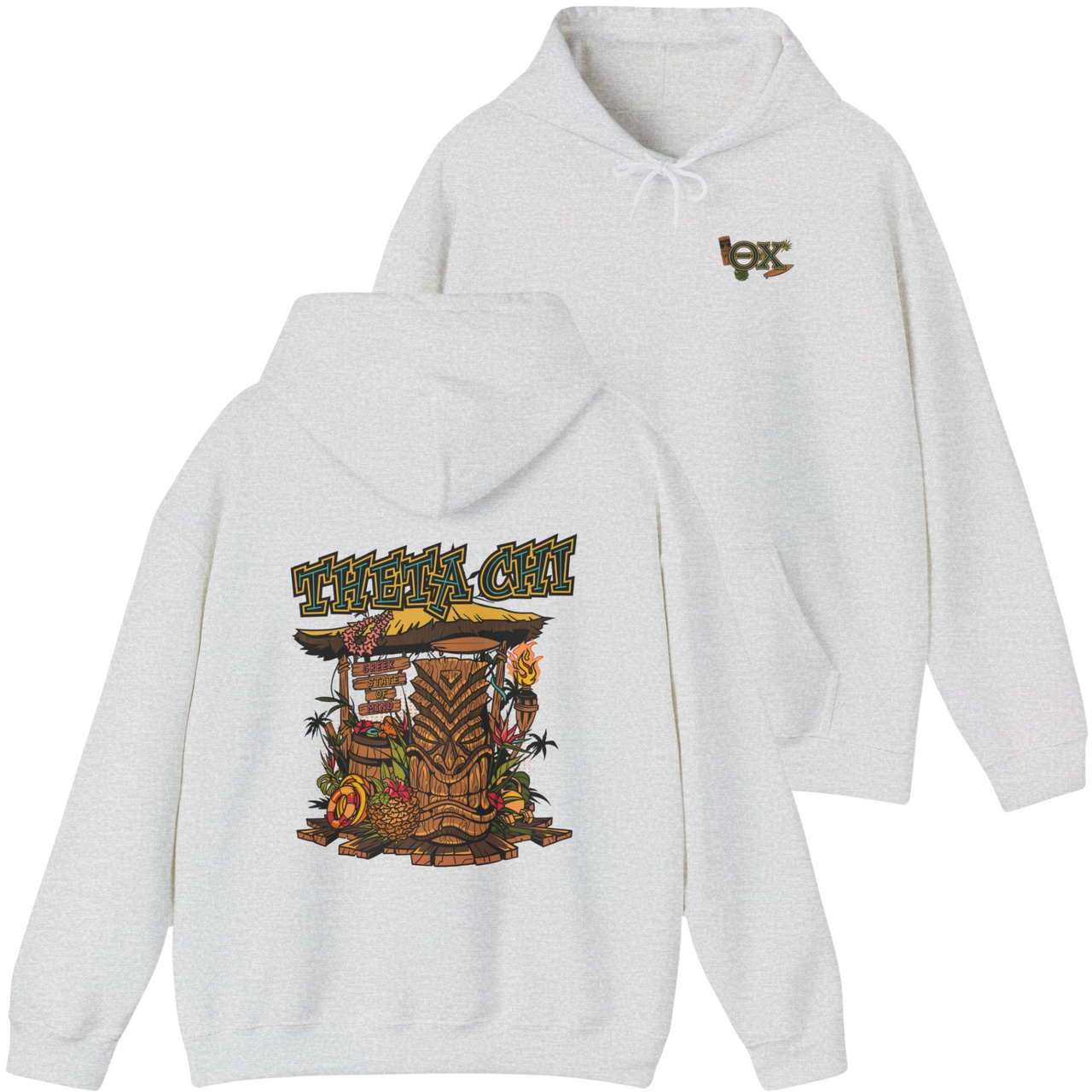 Theta Chi Graphic Hoodie | Tiki Time