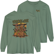 green Theta Chi Graphic Long Sleeve | Tiki Time