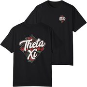 black Theta Xi Graphic T-Shirt | Aloha