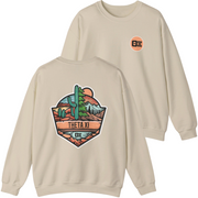 ivory Theta Xi Graphic Crewneck Sweatshirt | Desert Mountains