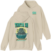 ivory Theta Xi Graphic Hoodie | Good Vibes Only