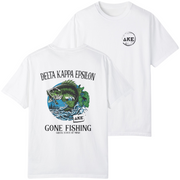 white Delta Kappa Epsilon Graphic T-Shirt | Gone Fishing