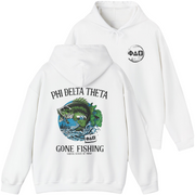 White Phi Delta Theta Graphic Hoodie | Gone Fishing