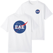 white Sigma Alpha Epsilon Graphic T-Shirt | Nasa 2.0