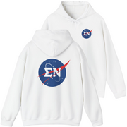 White Sigma Nu Graphic Hoodie | Nasa 2.0