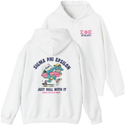 White Sigma Phi Epsilon Graphic Hoodie | Alligator Skater