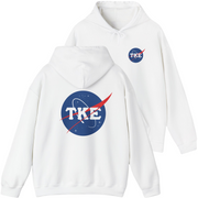 White Tau Kappa Epsilon Graphic Hoodie | Nasa 2.0
