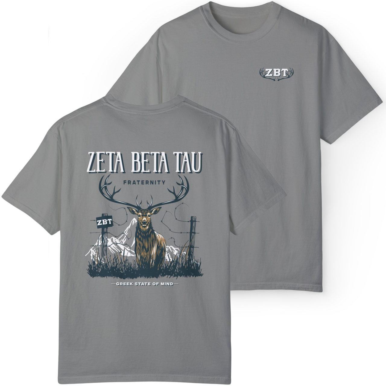 Zeta Beta Tau Graphic T-Shirt | Big Buck