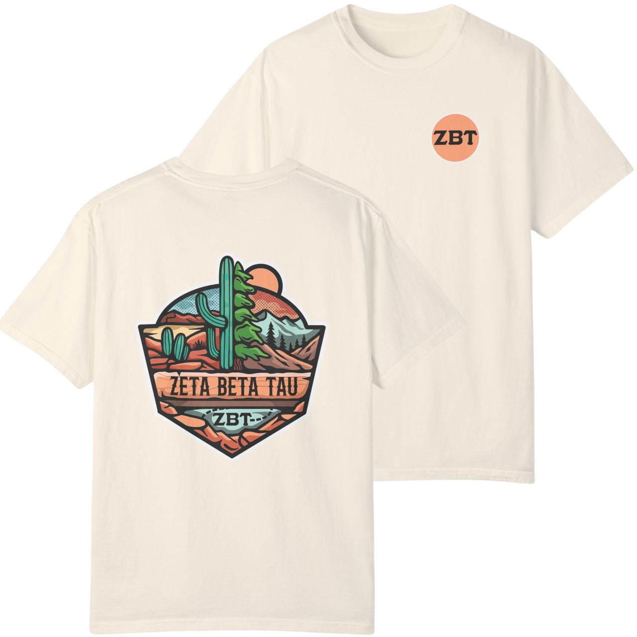 Zeta Beta Tau Graphic T-Shirt | Desert Mountains