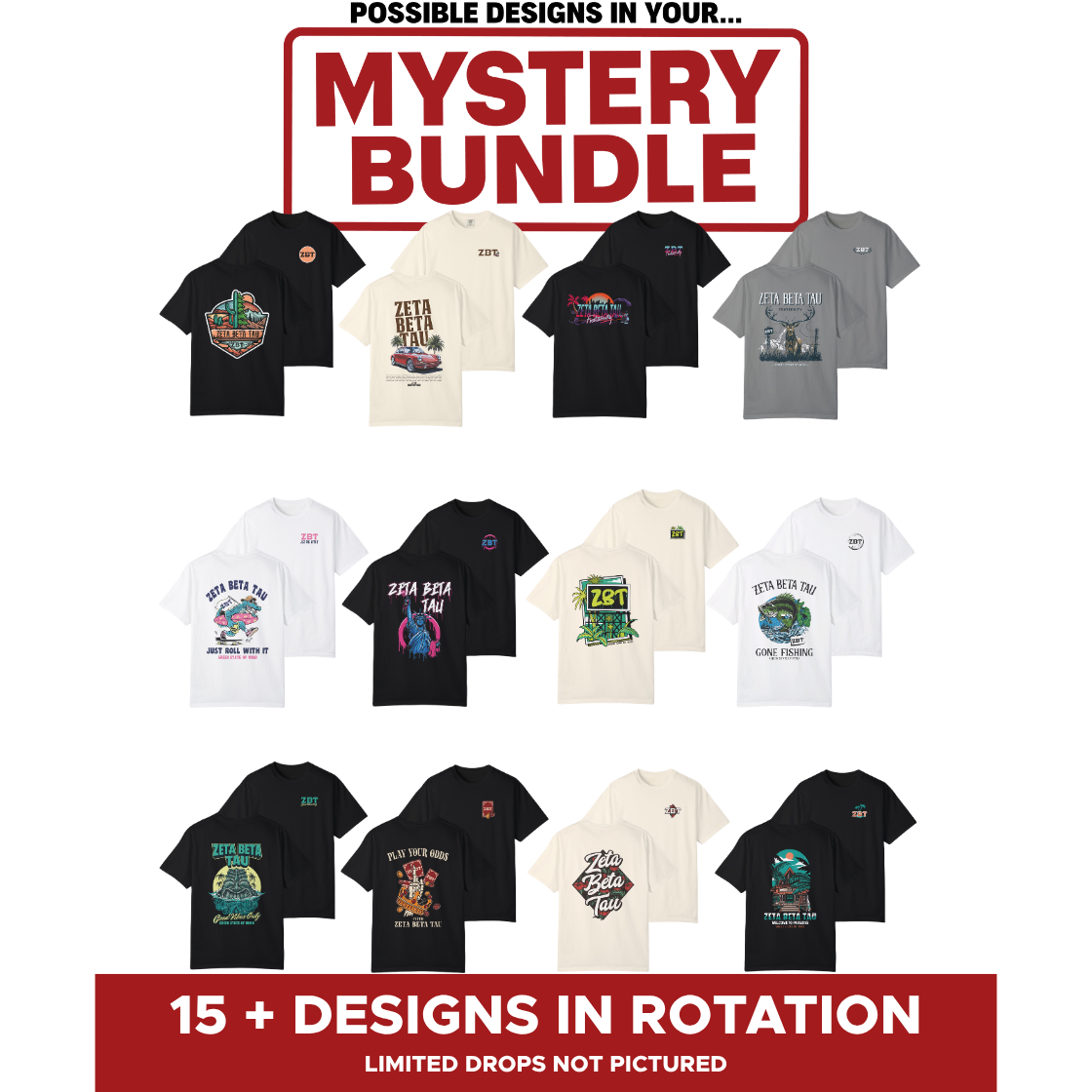 Zeta Beta Tau Mystery Bundle – 5 Surprise Items for $65
