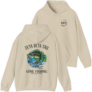 ivory Zeta Beta Tau Graphic Hoodie | Gone Fishing