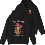 black Zeta Beta Tau Graphic Hoodie | Play Your Odds