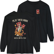 black Zeta Beta Tau Graphic Long Sleeve | Play Your Odds