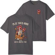grey Zeta Beta Tau Graphic T-Shirt | Play Your Odds