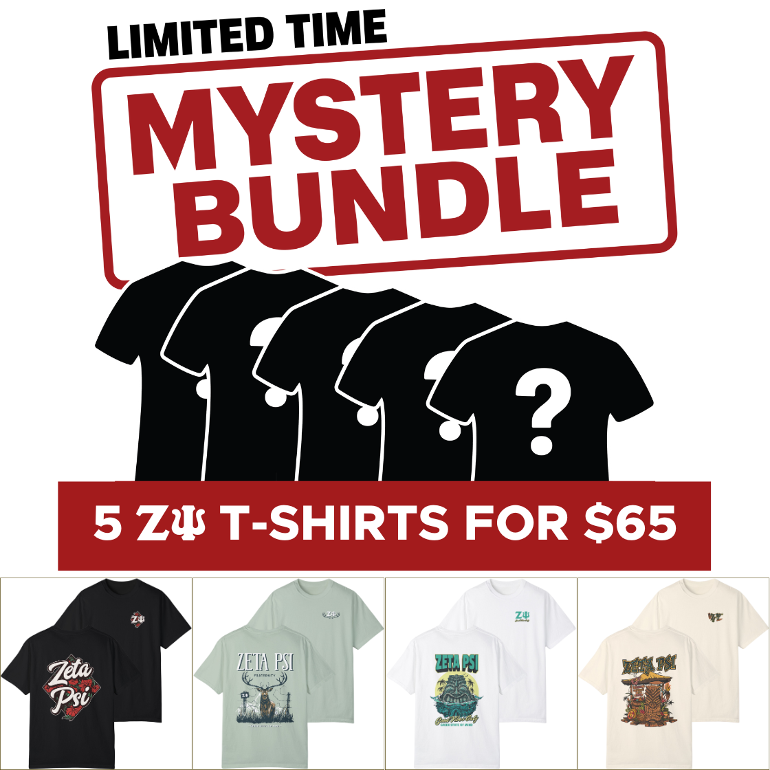 Zeta Psi Mystery Bundle – 5 Surprise Items for $65