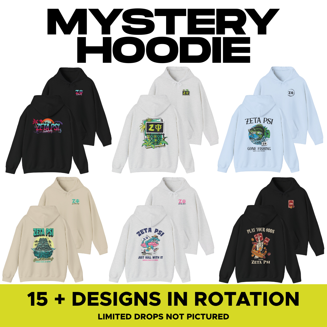 Zeta Psi Mystery Hoodie Sale