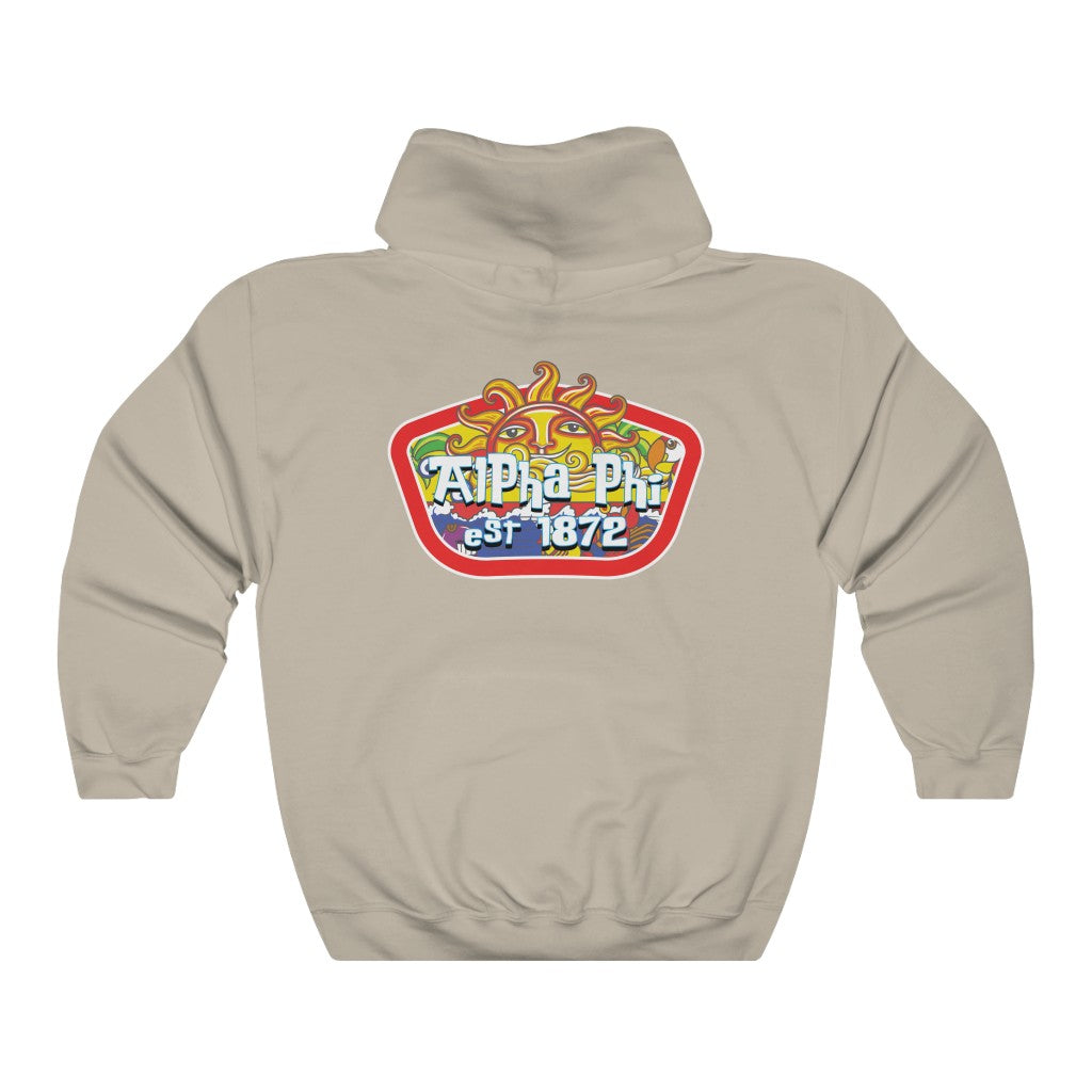 Alpha Phi Graphic Hoodie | Summer Sol