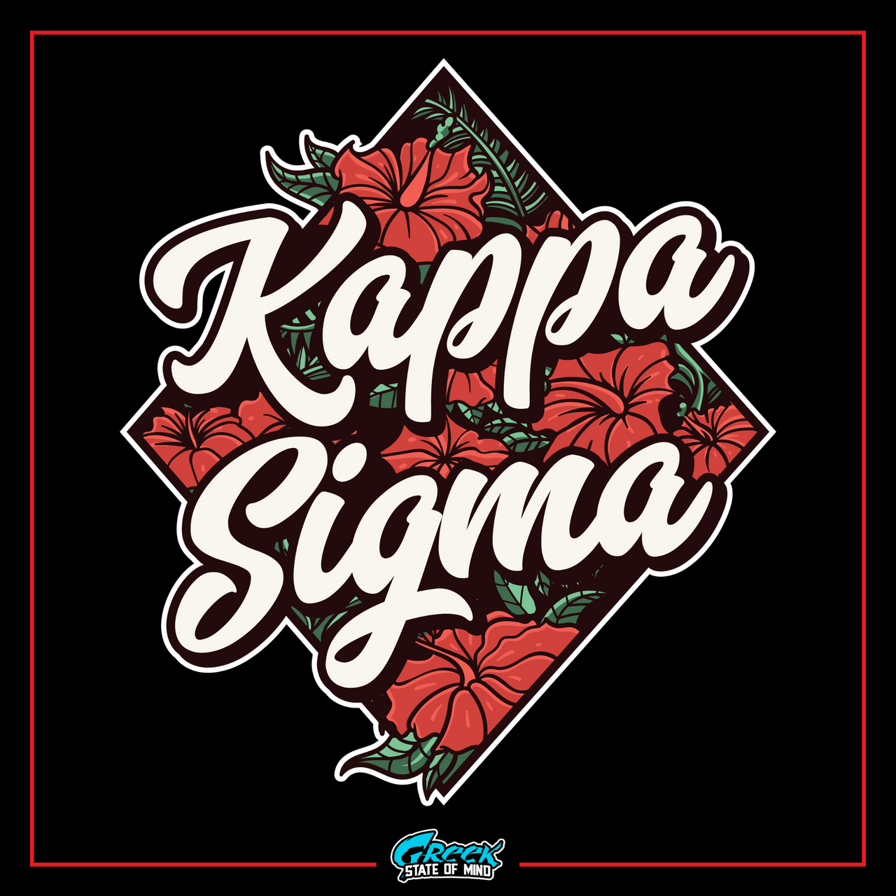 a black background with red flowers and the words kapaa signa