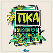 a tka sign with a palm tree in the background