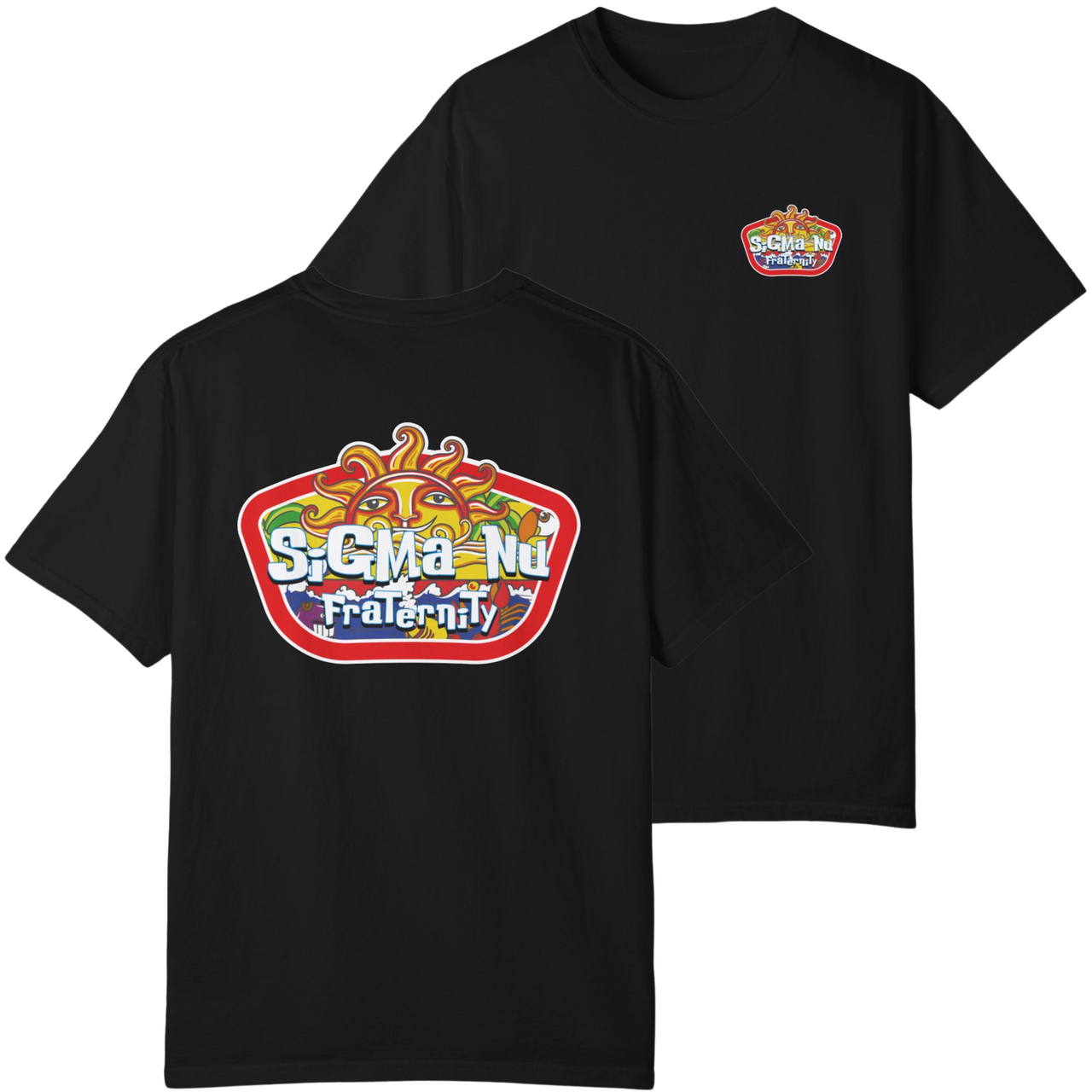 Black Sigma Nu Graphic T-Shirt | Summer Sol