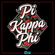 a black background with the words pi kappa phu