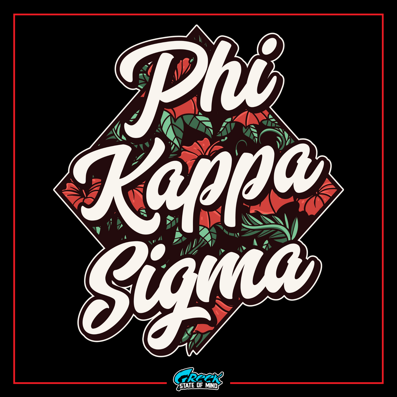 the phrase phi kapaa signa on a black background