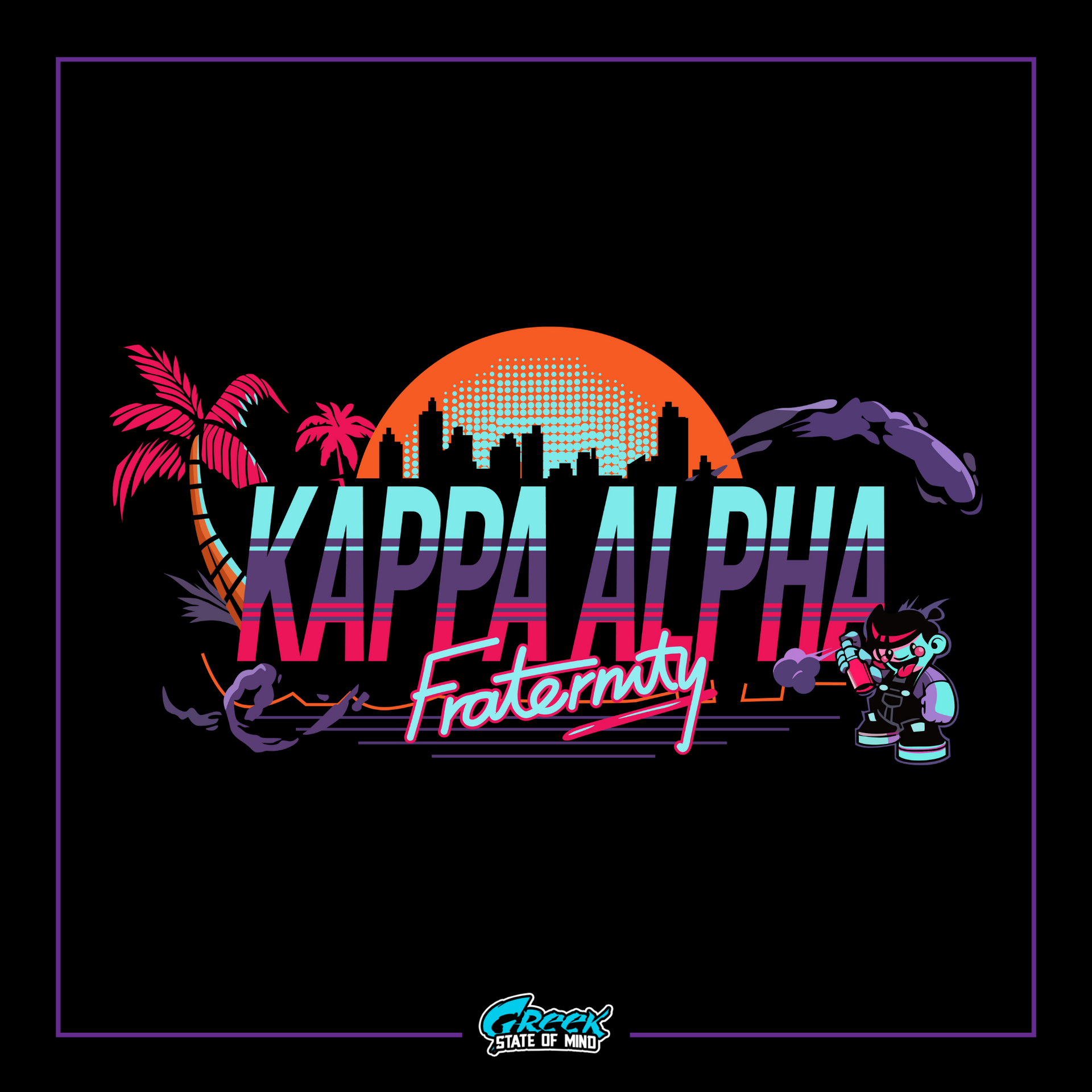 a black background with the words kappa aloha