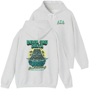 ash Delta Tau Delta Graphic Hoodie | Good Vibes Only