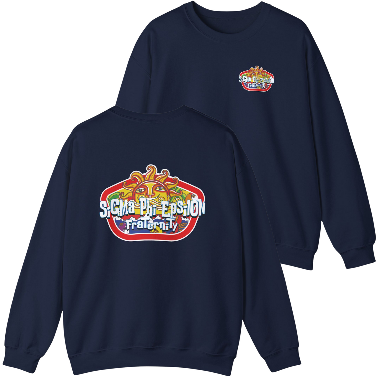 Navy Sigma Phi Epsilon Graphic Crewneck Sweatshirt | Summer Sol