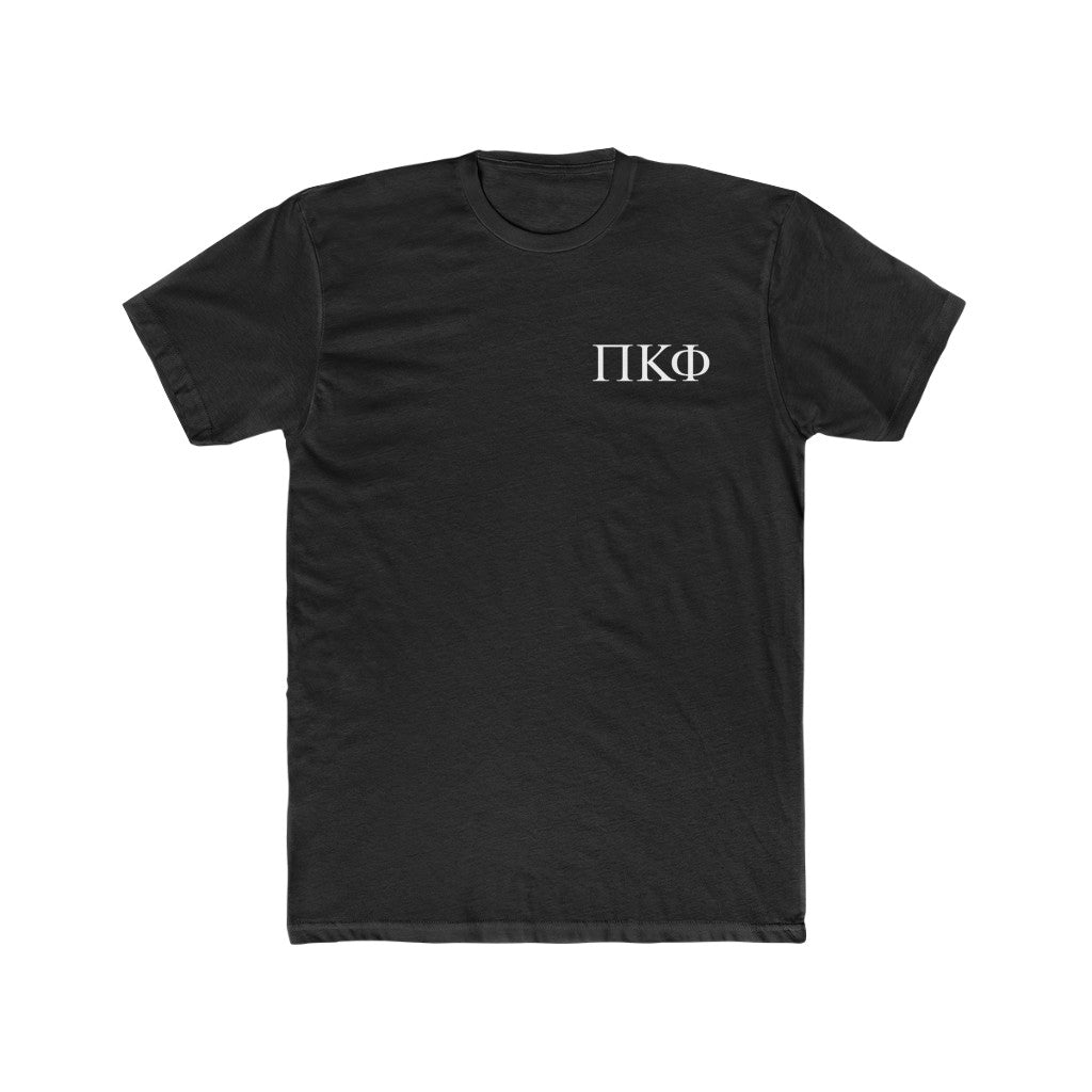 Pi Kappa Phi Graphic T-Shirt | White Greek Letter LC