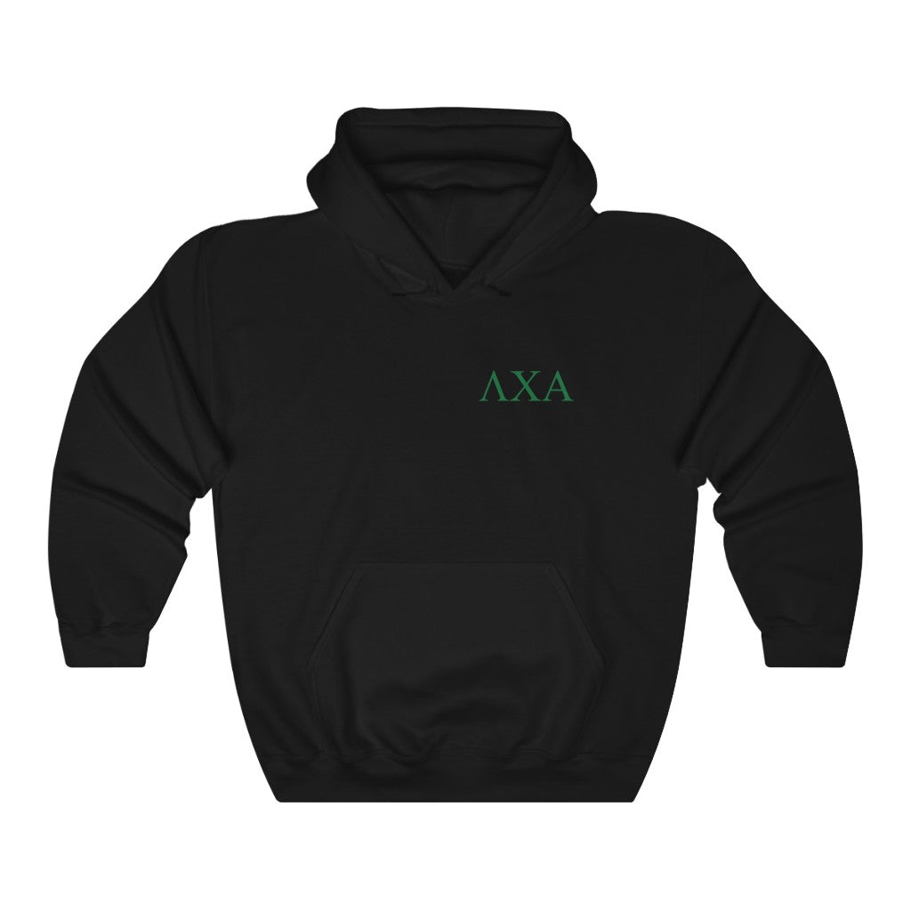 Lambda Chi Alpha Graphic Hoodie | Green Letters LC