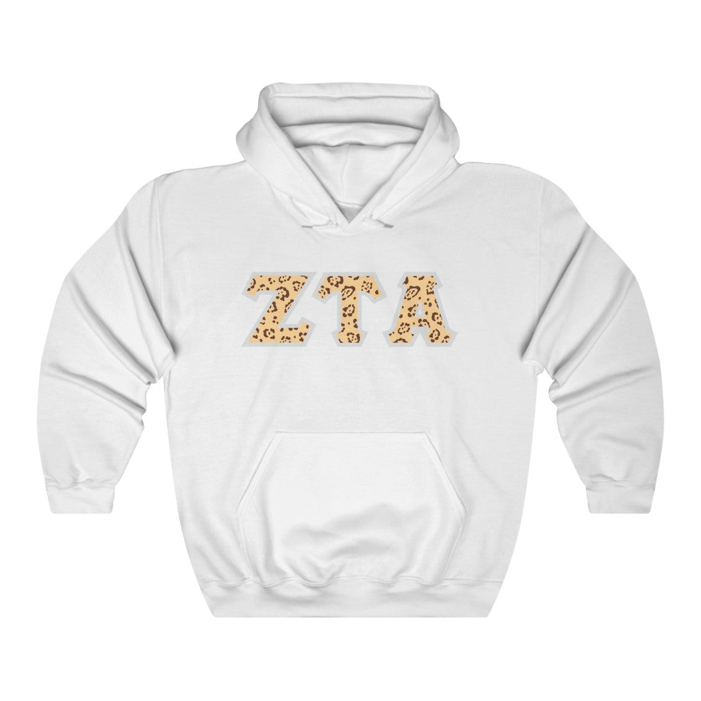 ZTA Printed Letters | Leopard Print Hoodie