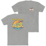 grey Phi Delta Theta Graphic T-Shirt | Cool Croc | phi delta theta fraternity greek apparel  