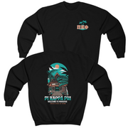Black Pi Kappa Phi Graphic Crewneck Sweatshirt | Welcome to Paradise | Pi Kappa Phi Apparel and Merchandise