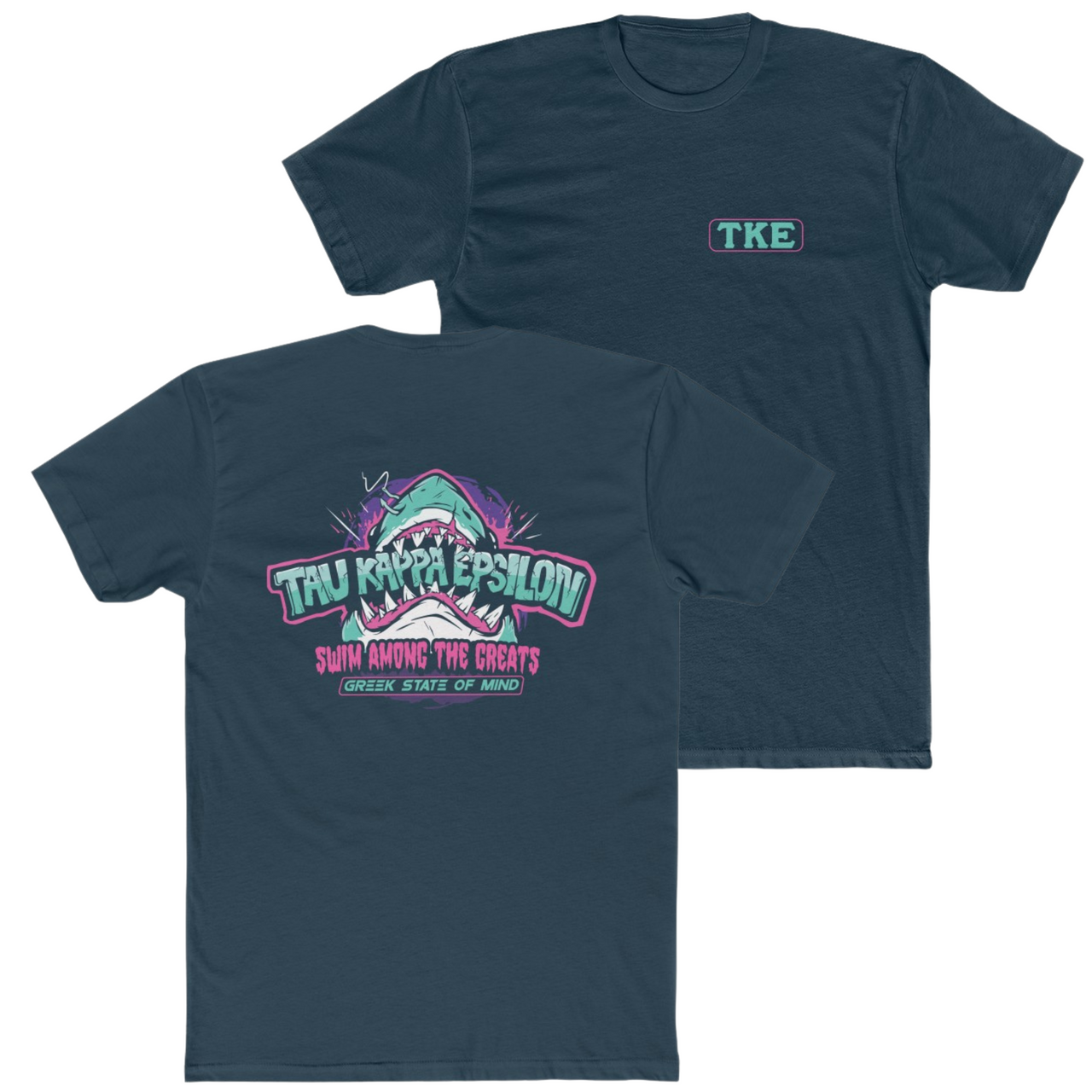 Navy Tau Kappa Epsilon Graphic T-Shirt | The Deep End | Tau Kappa Epsilon Fraternity 