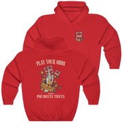 red Phi Delta Theta Graphic Hoodie | Play Your Odds | phi delta theta fraternity greek apparel 