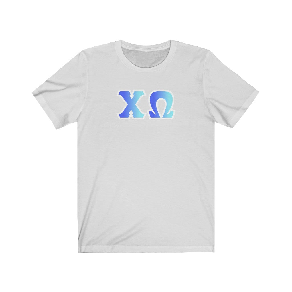 Chi Omega Printed Letters | Oceans T-Shirt