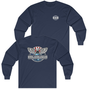 Navy Sigma Alpha Epsilon Graphic Long Sleeve | The Fraternal Order | Sigma Alpha Epsilon Clothing and Merchandise