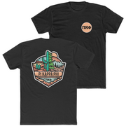 Black Pi Kappa Phi Graphic T-Shirt | Desert Mountains | Pi Kappa Phi Apparel and Merchandise 