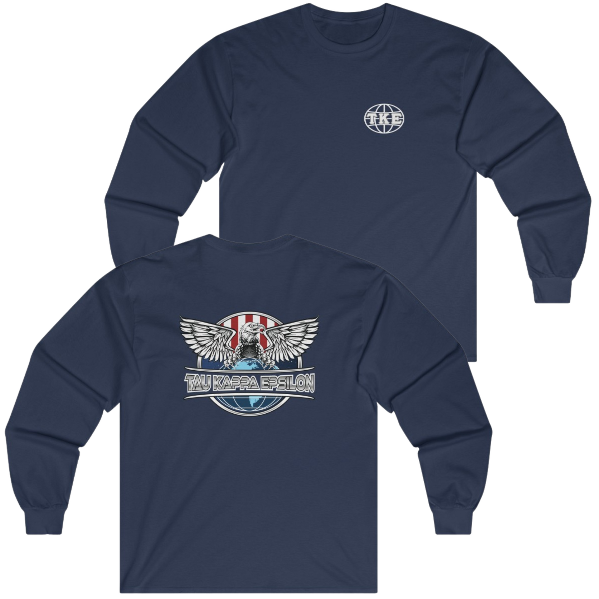Navy Tau Kappa Epsilon Graphic Long Sleeve | The Fraternal Order | Tau Kappa Epsilon Fraternity