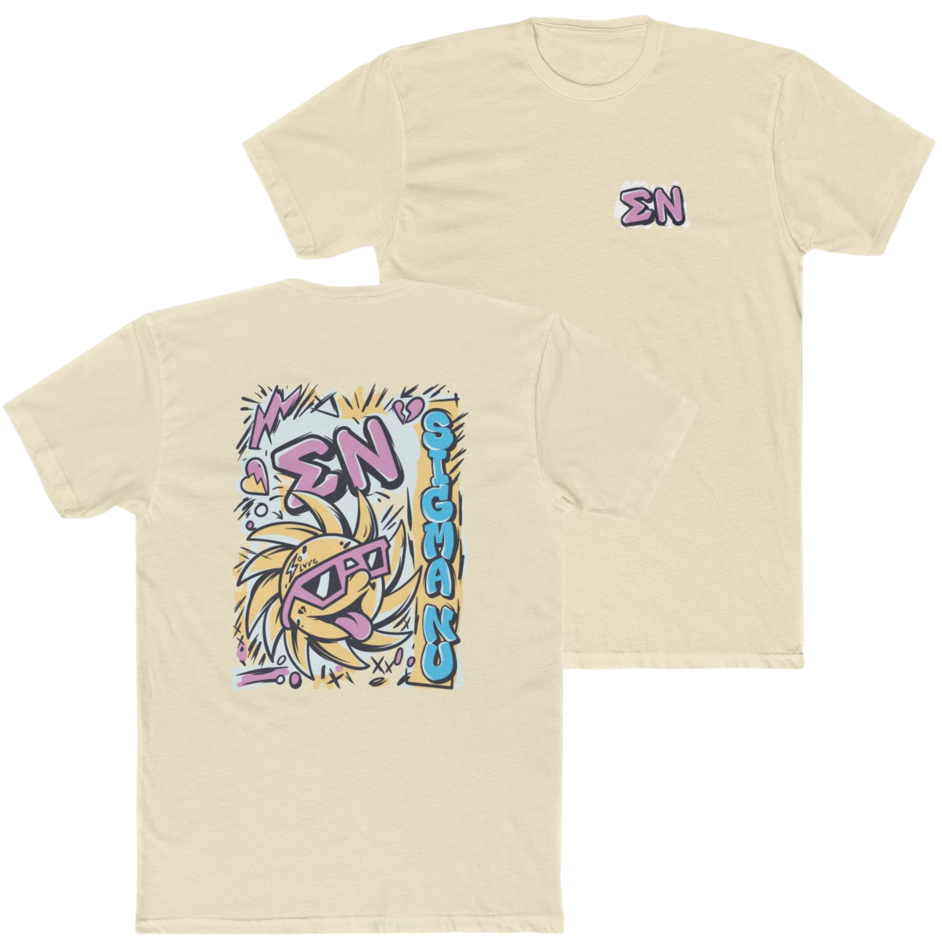 Natural Sigma Nu Graphic T-Shirt | Fun in the Sun | Sigma Nu Clothing, Apparel and Merchandise