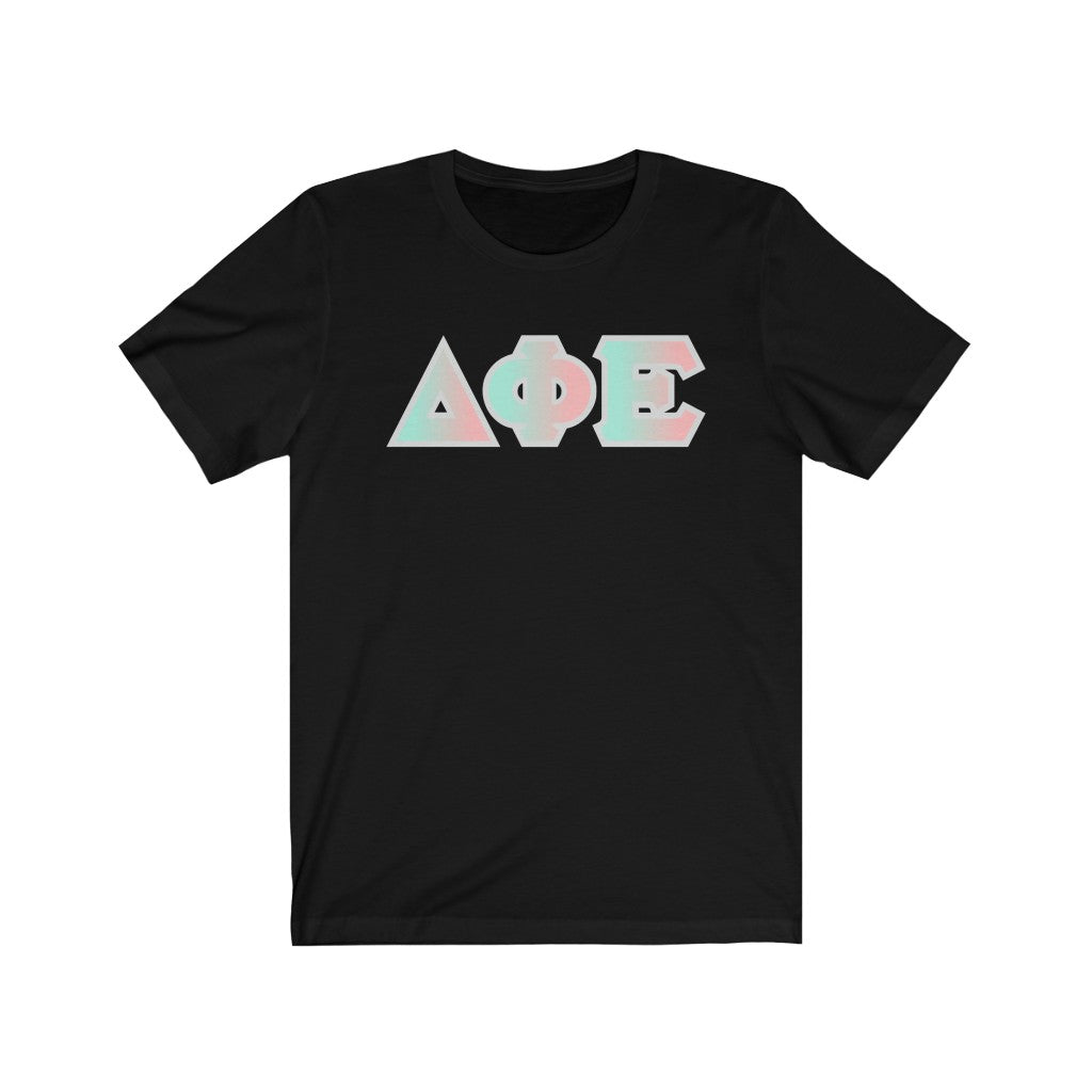 Delta Phi Epsilon Printed Letters | Dreams T-Shirt
