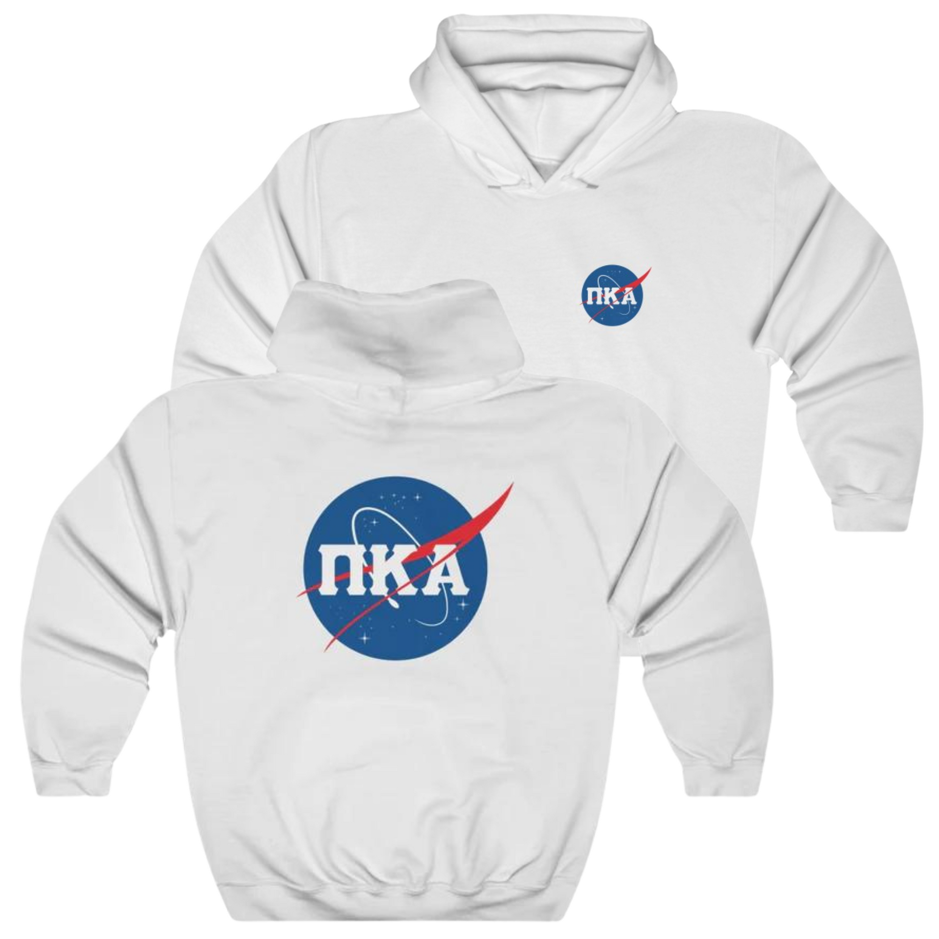 White Pi Kappa Alpha Graphic | Nasa 2.0 Hoodie | Pi kappa alpha fraternity shirt