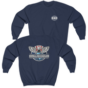 Navy Sigma Phi Epsilon Graphic Crewneck Sweatshirt | The Fraternal Order | SigEp Fraternity Clothes and Merchandise